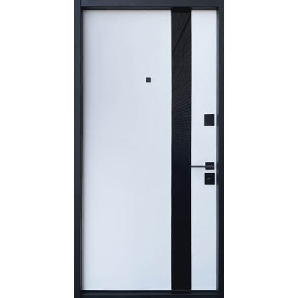 STRAJ LUX  Standard  Slim S Glass-A софт блек past/белый сатин